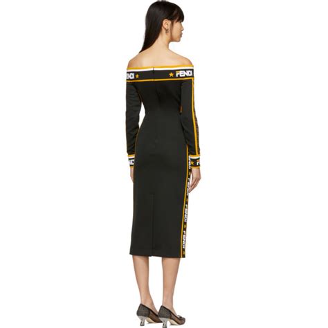 fendi off the shoulder mini dress|Fendi Mini and short dresses for Women .